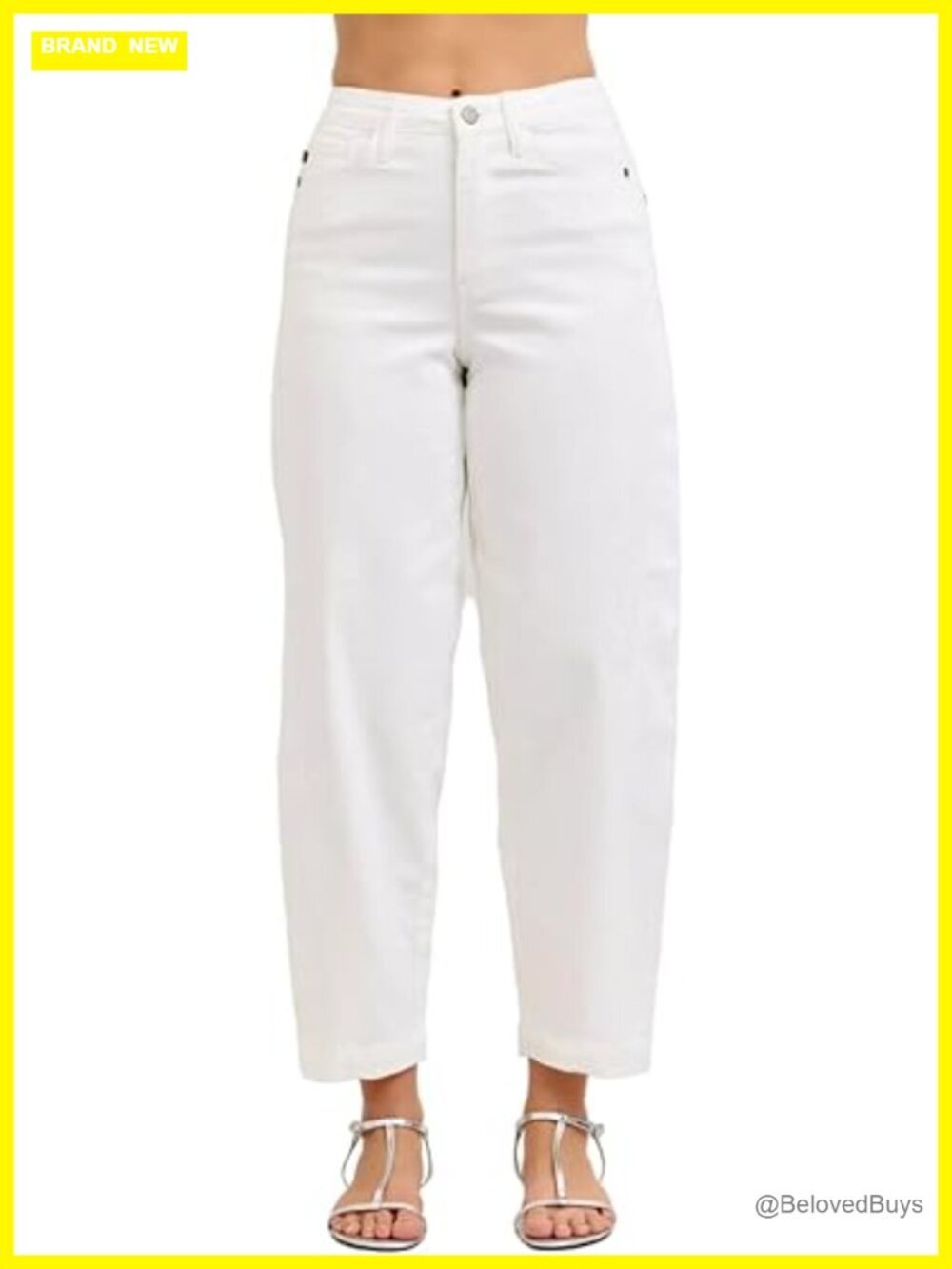 High Rise Rigid Magic Barrel Jeans - 28.5" Inseam - Cotton Blend